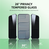 Single Pack 26° Privacy High Transparency Tempered Glass Screen Protector for iphone 17 16 15 14 13