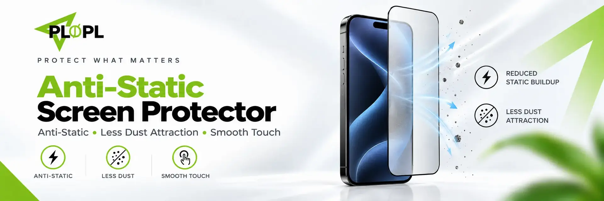 Anti-static screen protector