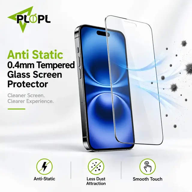 Anti Static 0.4Mm Tempered Glass Screen Protector