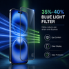 Individually Packaged Reduces Eye Strain Anti Blue Tempered Glass Screen Protector for iphone 17 Pro/Pro Max/17 Air