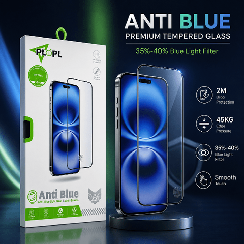 Individually Packaged Reduces Eye Strain Anti Blue Tempered Glass Screen Protector for iphone 17 Pro/Pro Max/17 Air