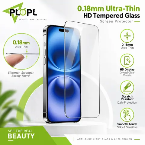 0.18mm Ultra-Thin HD Tempered Glass Screen Protector