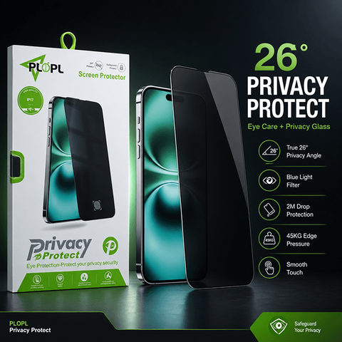 Eye Care & Privacy Tempered Glass Screen Protector for iphone 17 Pro /Pro Max/17 Air